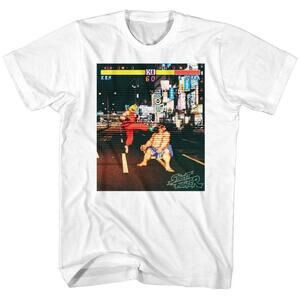 Street Fighter Real Street Fighter White Adult T Shirt